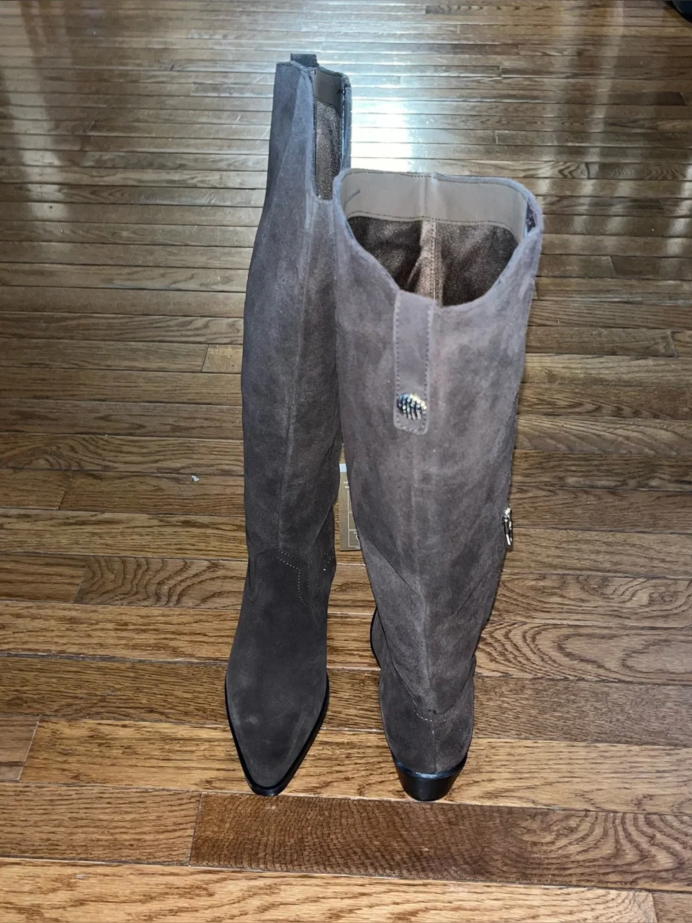 Dolce Vita Virona Water Resistant Tall Boot Dark Brown Suede H2O Women’s Size 6
